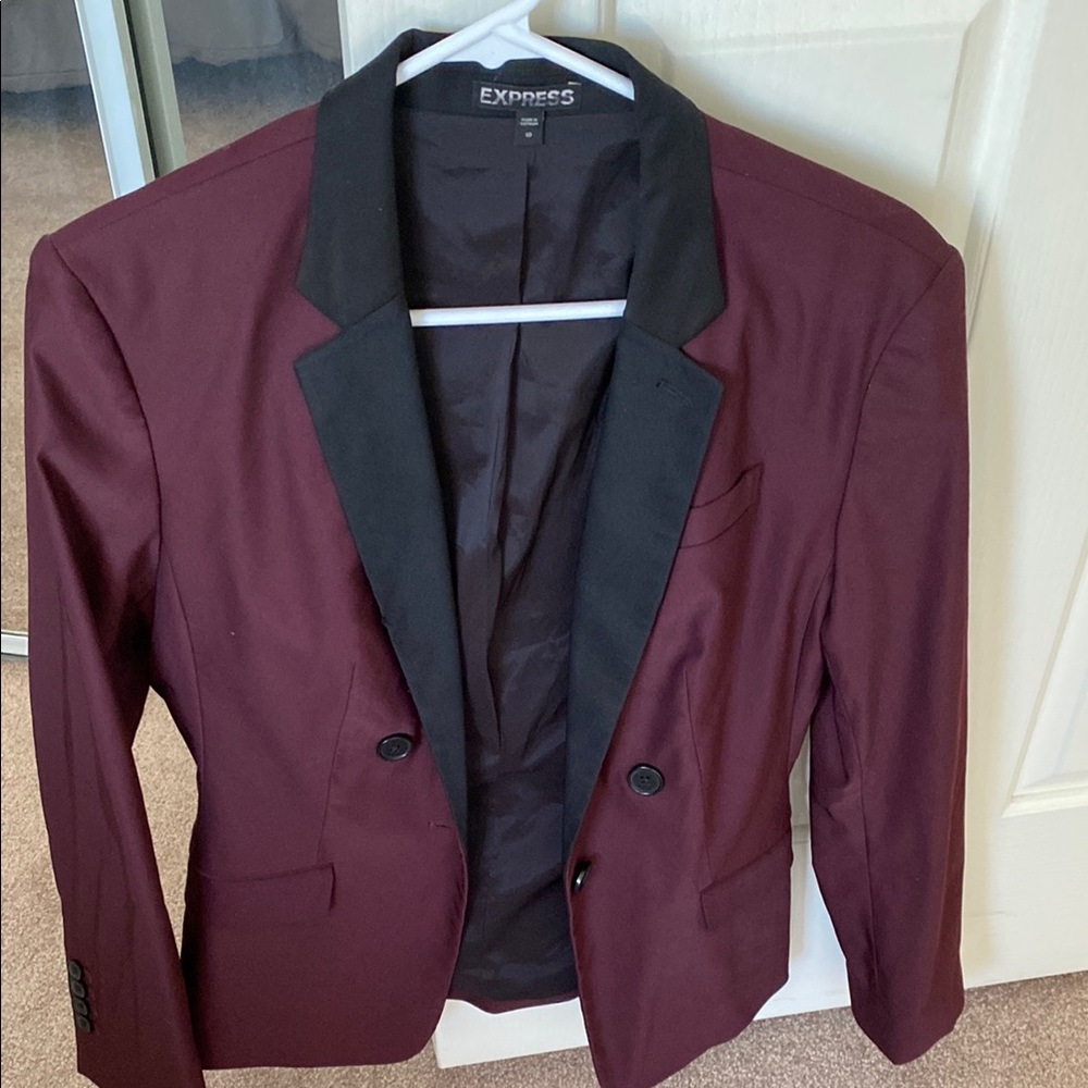 Express Men's Burgundy Blazer